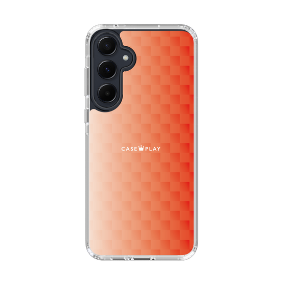 スリムプロテクションケース［ CASEPLAY Check - Orange ］