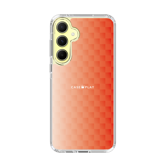 スリムプロテクションケース［ CASEPLAY Check - Orange ］