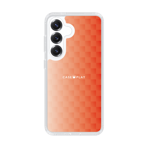 スリムプロテクションケース［ CASEPLAY Check - Orange ］