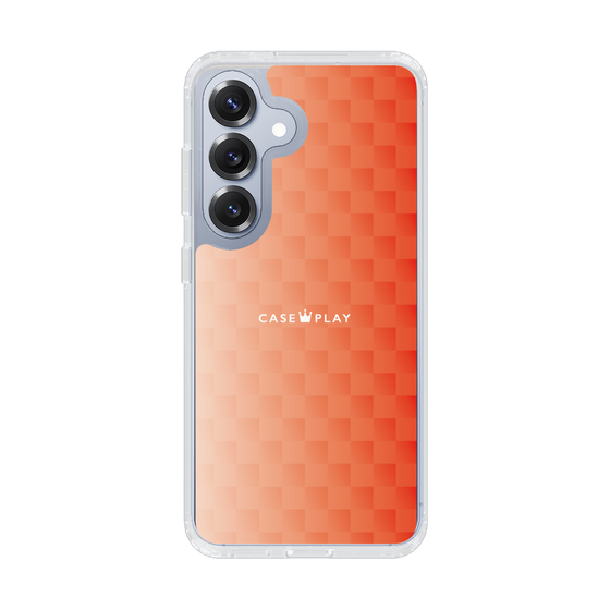 スリムプロテクションケース［ CASEPLAY Check - Orange ］