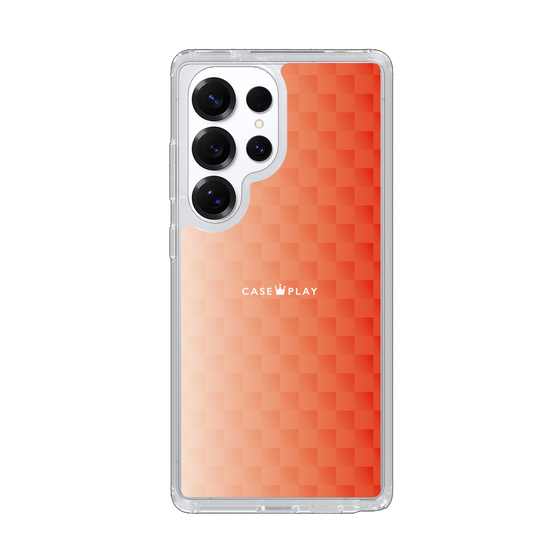 スリムプロテクションケース［ CASEPLAY Check - Orange ］