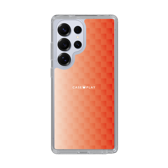 スリムプロテクションケース［ CASEPLAY Check - Orange ］