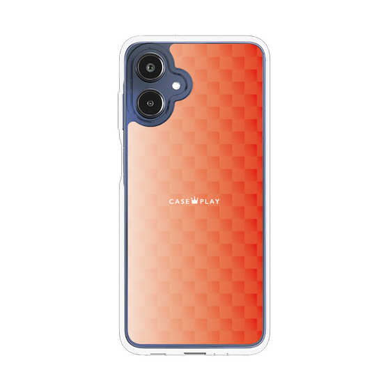 スリムプロテクションケース［ CASEPLAY Check - Orange ］