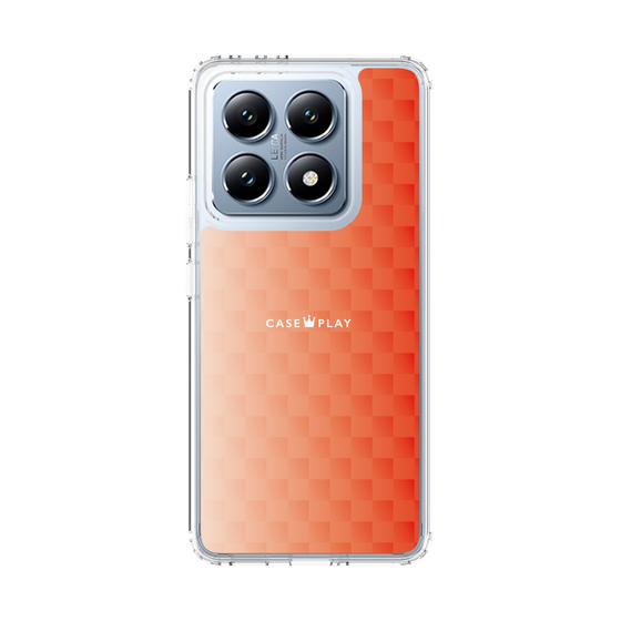 スリムプロテクションケース［ CASEPLAY Check - Orange ］