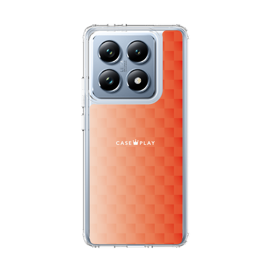 スリムプロテクションケース［ CASEPLAY Check - Orange ］