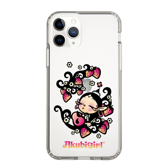 スリムプロテクションケース［ アクビガール - ストロベリー ］