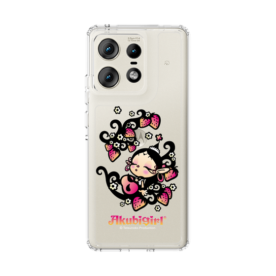スリムプロテクションケース［ アクビガール - ストロベリー ］