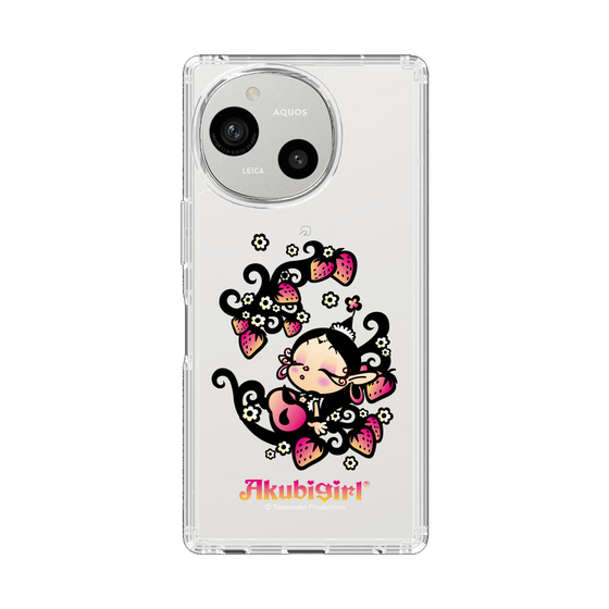 スリムプロテクションケース［ アクビガール - ストロベリー ］