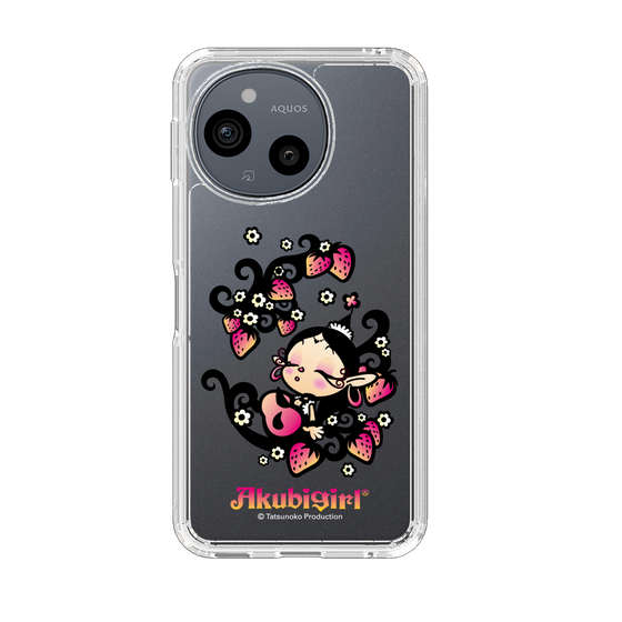 スリムプロテクションケース［ アクビガール - ストロベリー ］