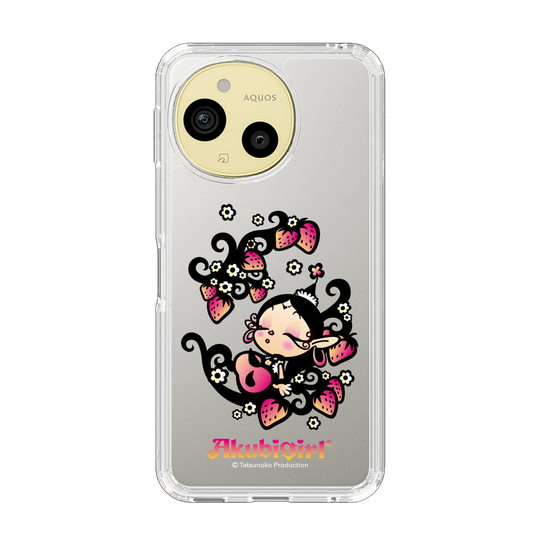 スリムプロテクションケース［ アクビガール - ストロベリー ］