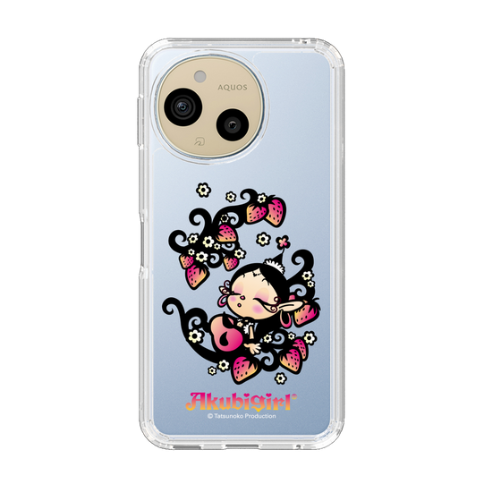 スリムプロテクションケース［ アクビガール - ストロベリー ］