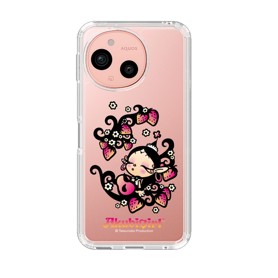 スリムプロテクションケース［ アクビガール - ストロベリー ］