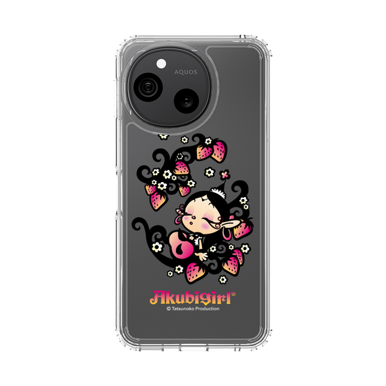 スリムプロテクションケース［ アクビガール - ストロベリー ］