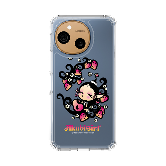 スリムプロテクションケース［ アクビガール - ストロベリー ］