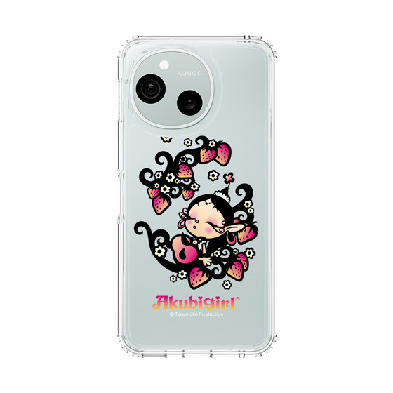 スリムプロテクションケース［ アクビガール - ストロベリー ］