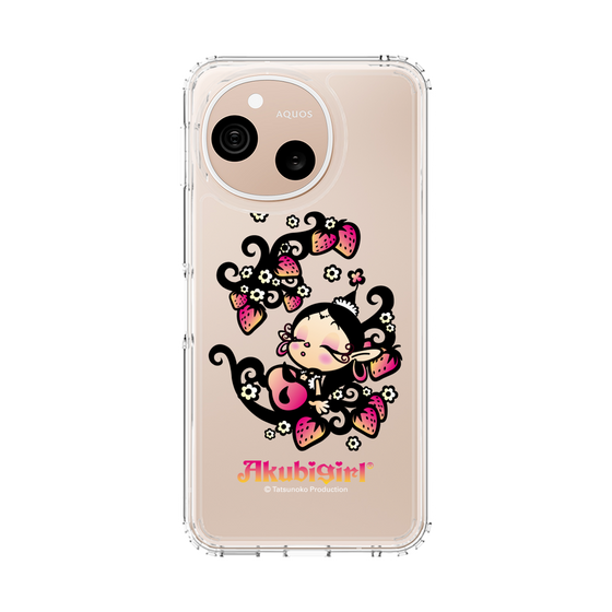 スリムプロテクションケース［ アクビガール - ストロベリー ］