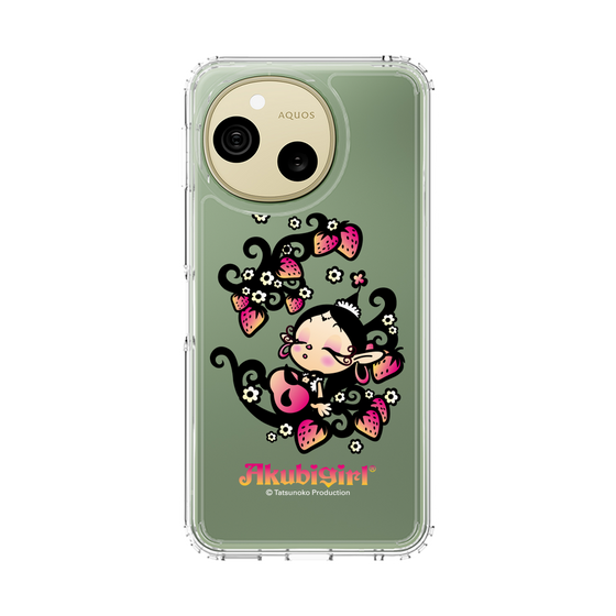 スリムプロテクションケース［ アクビガール - ストロベリー ］