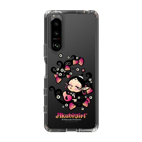 スリムプロテクションケース［ アクビガール - ストロベリー ］