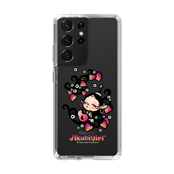 スリムプロテクションケース［ アクビガール - ストロベリー ］