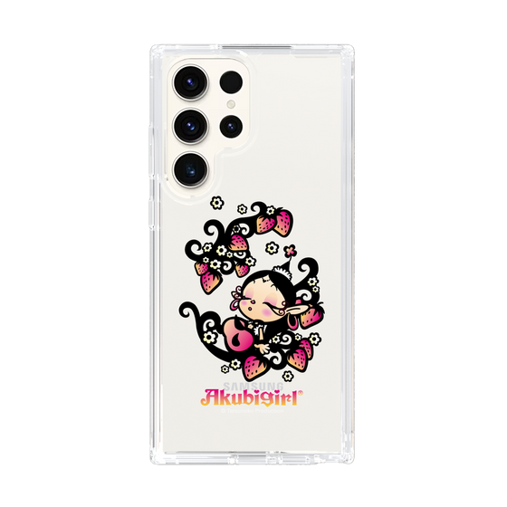 スリムプロテクションケース［ アクビガール - ストロベリー ］