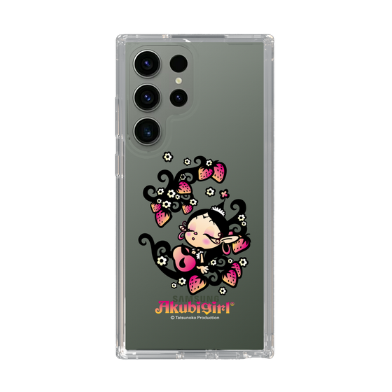 スリムプロテクションケース［ アクビガール - ストロベリー ］