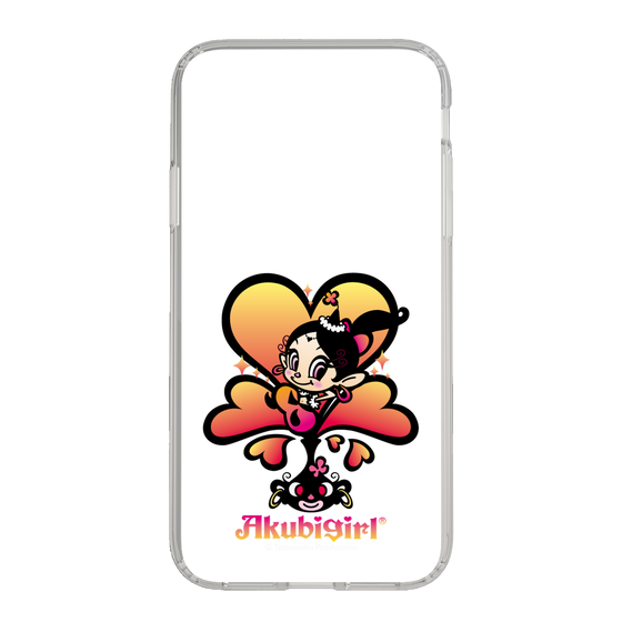 スリムプロテクションケース［ アクビガール - ハート ］