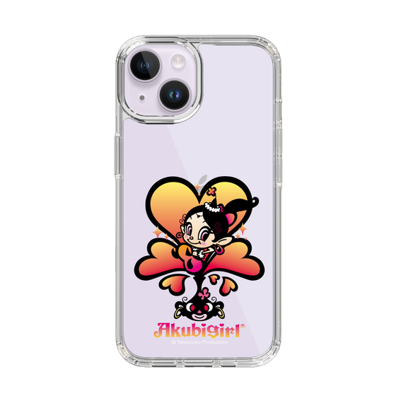 スリムプロテクションケース［ アクビガール - ハート ］