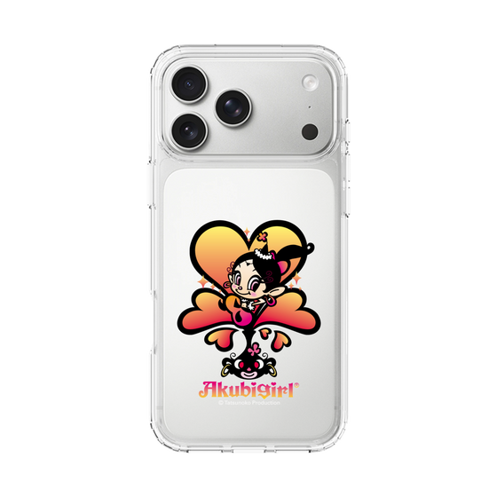 スリムプロテクションケース［ アクビガール - ハート ］