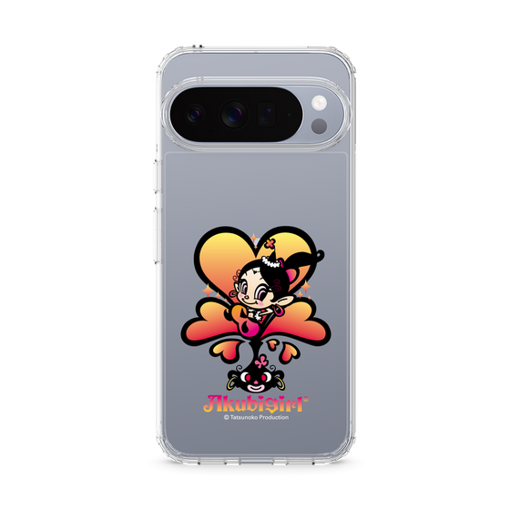 スリムプロテクションケース［ アクビガール - ハート ］