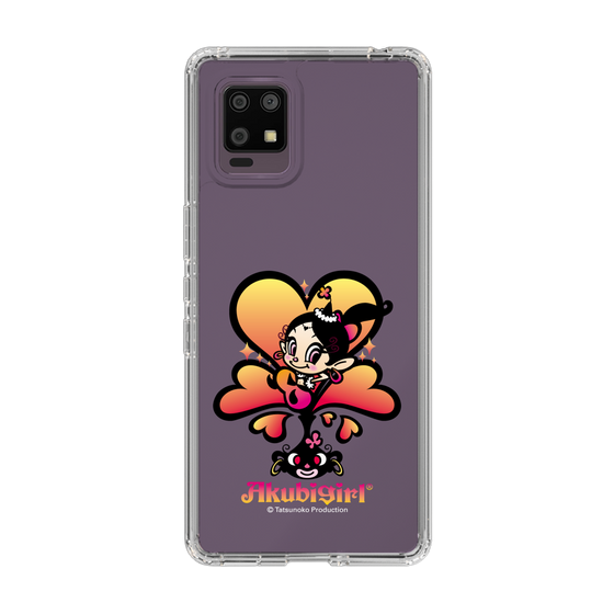 スリムプロテクションケース［ アクビガール - ハート ］