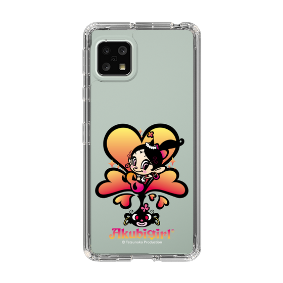 スリムプロテクションケース［ アクビガール - ハート ］
