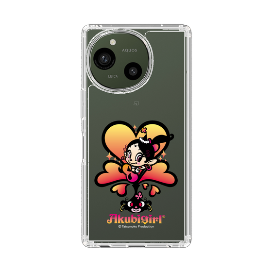 スリムプロテクションケース［ アクビガール - ハート ］