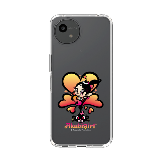 スリムプロテクションケース［ アクビガール - ハート ］