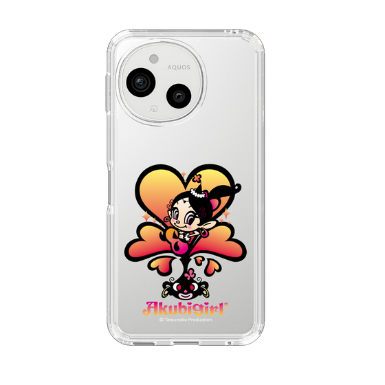 スリムプロテクションケース［ アクビガール - ハート ］