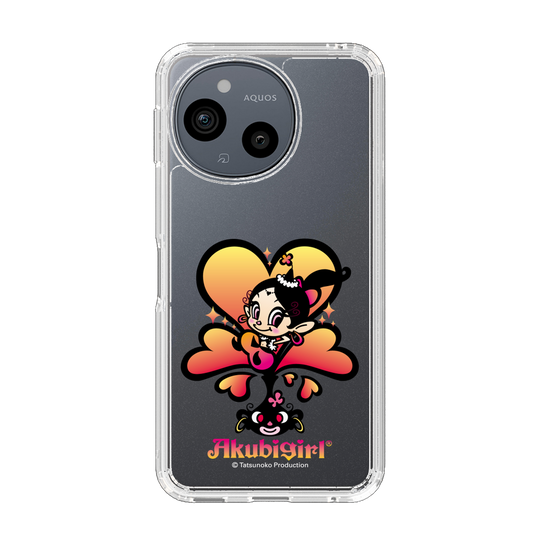 スリムプロテクションケース［ アクビガール - ハート ］