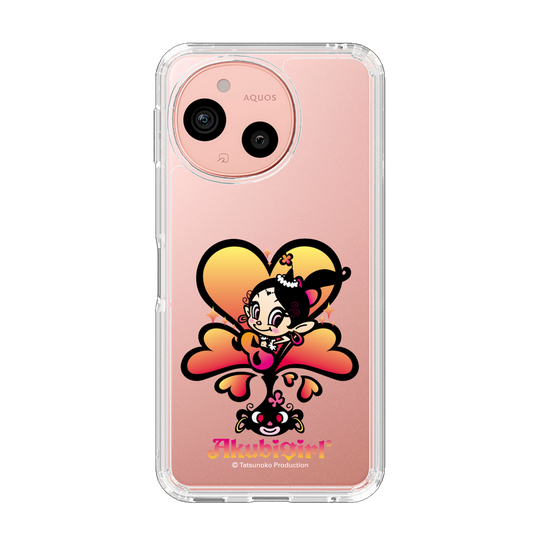 スリムプロテクションケース［ アクビガール - ハート ］