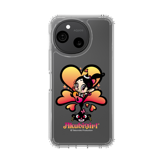 スリムプロテクションケース［ アクビガール - ハート ］