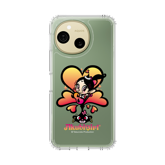 スリムプロテクションケース［ アクビガール - ハート ］