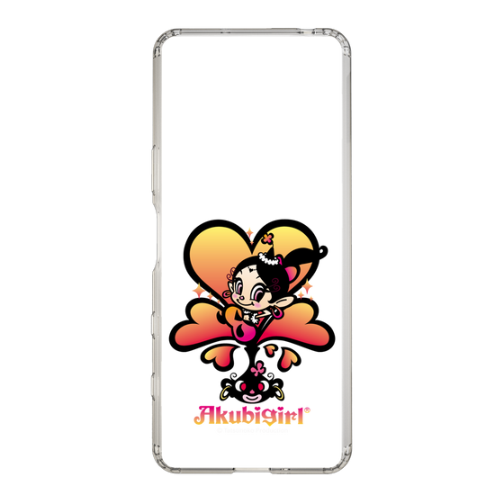 スリムプロテクションケース［ アクビガール - ハート ］