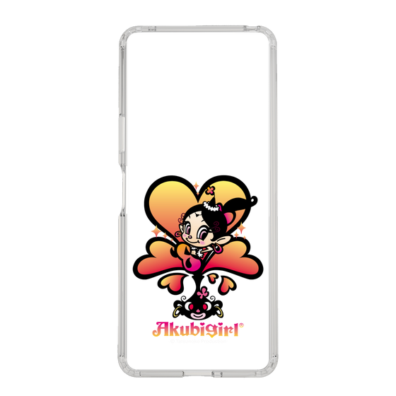 スリムプロテクションケース［ アクビガール - ハート ］