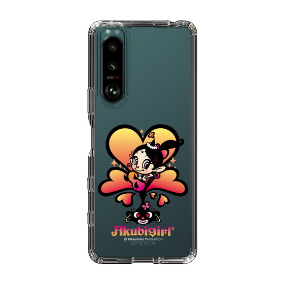 スリムプロテクションケース［ アクビガール - ハート ］