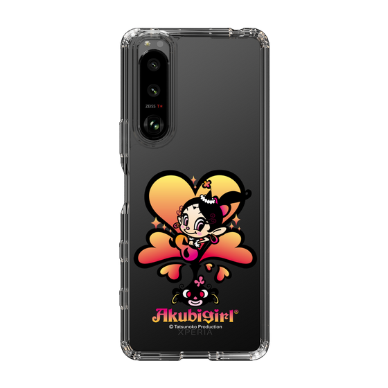 スリムプロテクションケース［ アクビガール - ハート ］