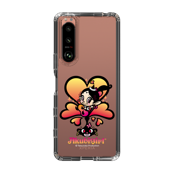 スリムプロテクションケース［ アクビガール - ハート ］