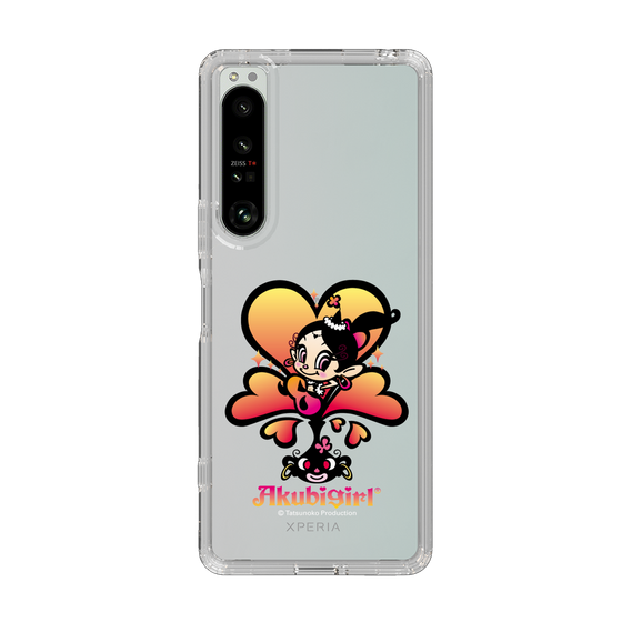 スリムプロテクションケース［ アクビガール - ハート ］