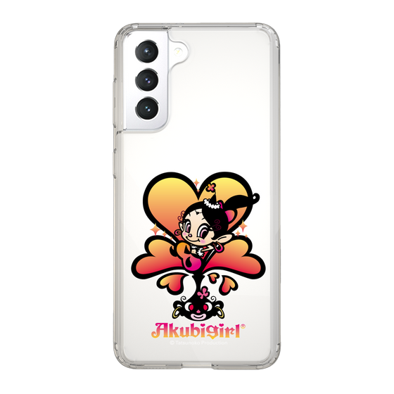 スリムプロテクションケース［ アクビガール - ハート ］