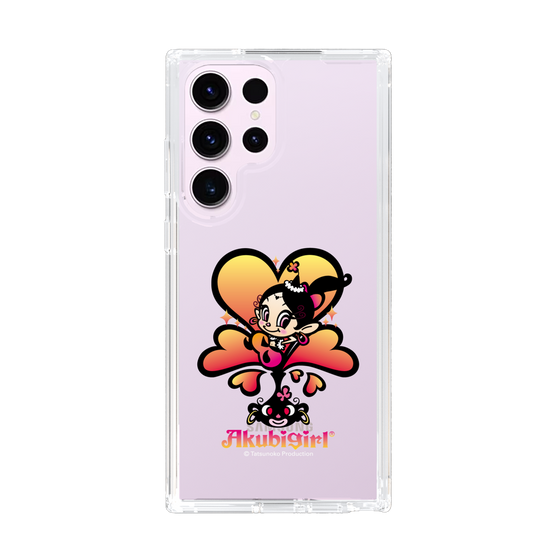 スリムプロテクションケース［ アクビガール - ハート ］