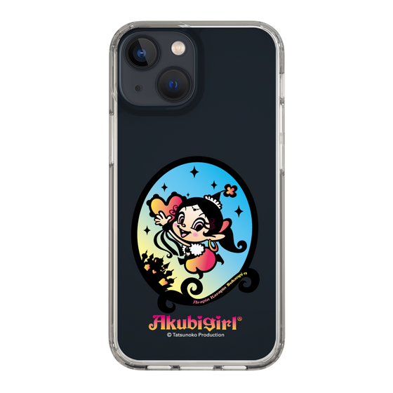 スリムプロテクションケース［ アクビガール - オーバル ］