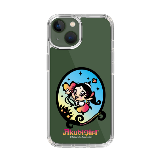 スリムプロテクションケース［ アクビガール - オーバル ］