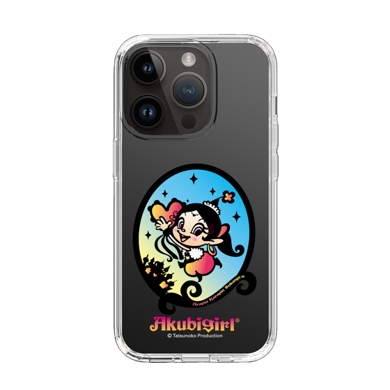 スリムプロテクションケース［ アクビガール - オーバル ］