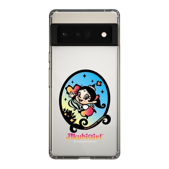 スリムプロテクションケース［ アクビガール - オーバル ］